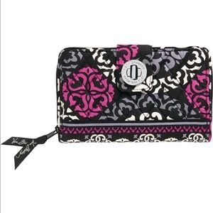 Vera Bradley Turn Lock Wallet canterberry magenta